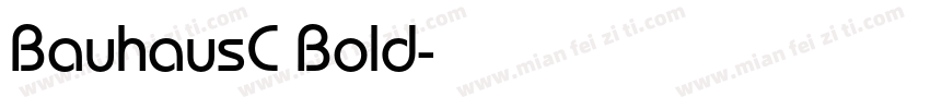 BauhausC Bold字体转换
